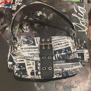 Newspaper Print Shoulderbag